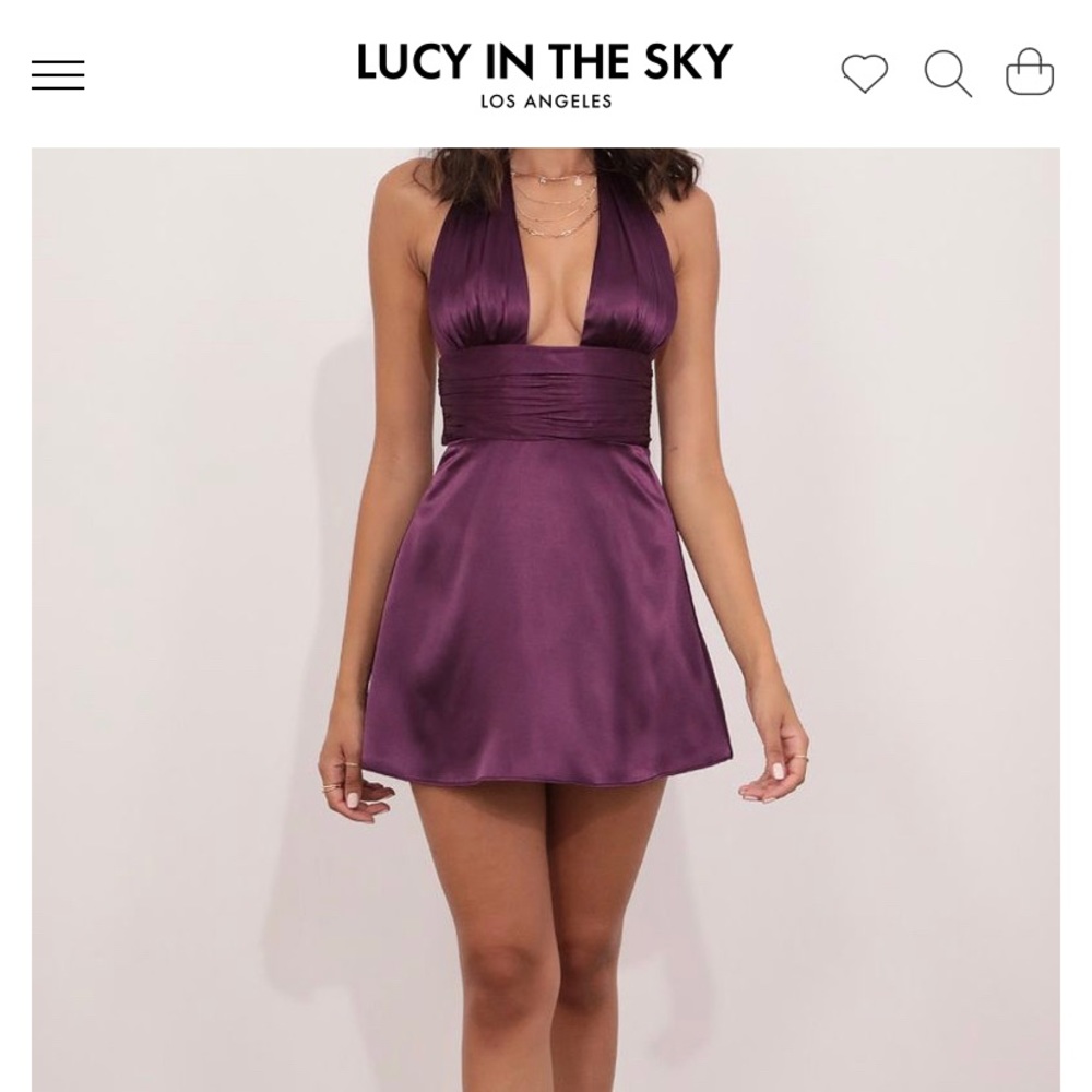 Lucy in the sky waverly satin dress